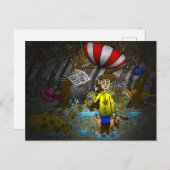 Regen- und Windtag Feiertagspostkarte (Vorne/Hinten)