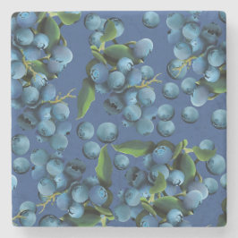 Regen von Blaubeeren Steinuntersetzer