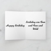 Regen-WaldToucan Kunst Karte (Innenseite)