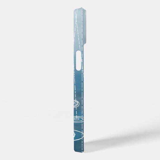 Regen Weather Blue Case-Mate iPhone Hülle (Rückseite / Rechts)