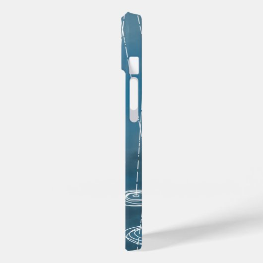 Regen Weather Blue Case-Mate iPhone Hülle (Rückseite / Links)