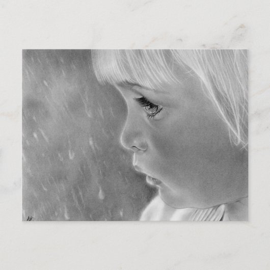 Regen weg Postkarte (Vorderseite)