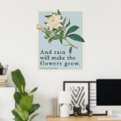 Regen wird die Blumen wachsen lassen - Les Miserab Poster (Heimbüro)