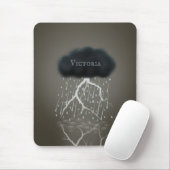 Regen Wolke & Blitzlicht Surreal Fantasy Custom Mousepad (Mit Mouse)