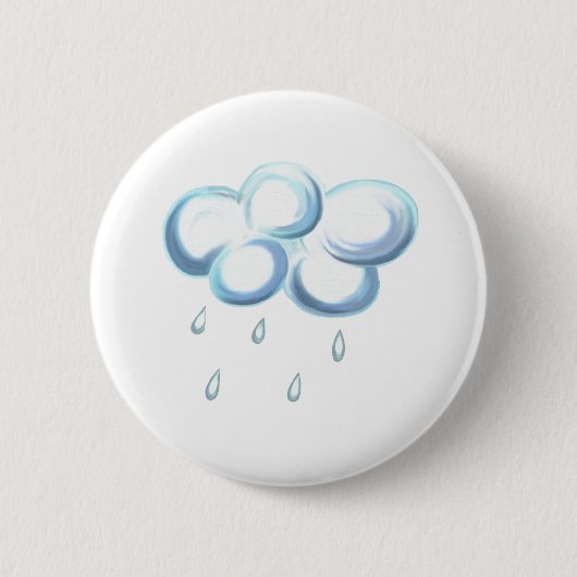 Regen-Wolke Button (Vorderseite)