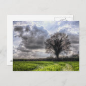 Regen Wolken im Frühjahr HDR. Postkarte (Vorne/Hinten)