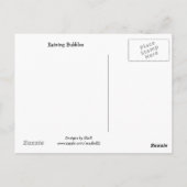 Regenblasen Postkarte (Rückseite)