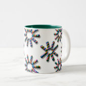 Regenblumen-1 Zweifarbige Tasse (VorderseiteRechts)