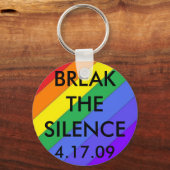 Regenbogen2, BREAKTHESILENCE, 4.17.09 Schlüsselanhänger (Vorderseite)
