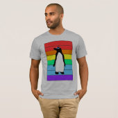 Regenbogen3d penguin-T-Shirt T-Shirt (Vorne ganz)