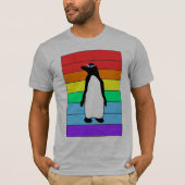 Regenbogen3d penguin-T-Shirt T-Shirt (Vorderseite)