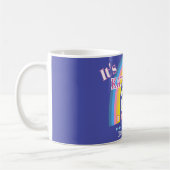 Regenbogen 21 Geburtstag Blau Kaffeetasse (Links)
