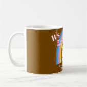 Regenbogen 21 Geburtstag Braun Kaffeetasse (Links)