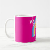 Regenbogen 21 Geburtstag Hot Pink Kaffeetasse (Links)