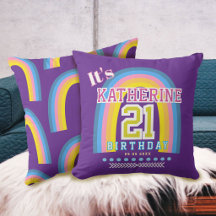 Regenbogen 21. Geburtstag Lila