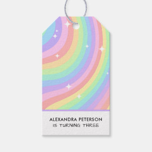 Regenbogen 3. Geburtstag Bunt Dritter Geschenkanhänger