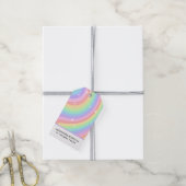 Regenbogen 3. Geburtstag Bunt Dritter Geschenkanhänger (Mit Garn)
