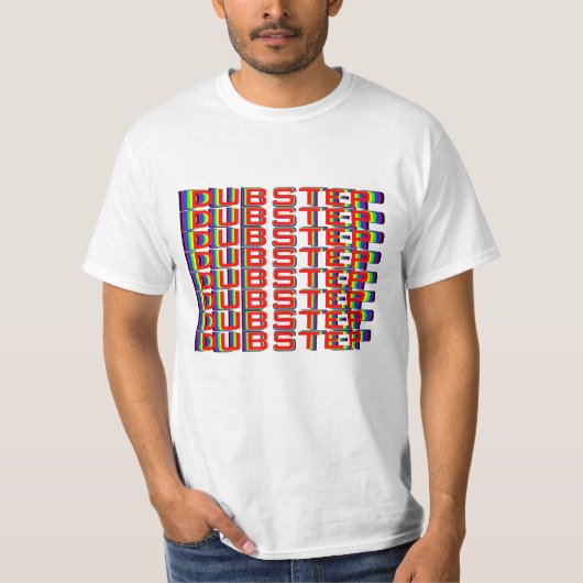 Regenbogen 3D Dubstep T-Shirt (Vorderseite)