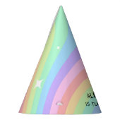 Regenbogen 5. Geburtstags Mädchen vierte Partyhütchen (Links)