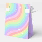 Regenbogen 5. Geburtstagsfeier Mädchen vierte Geschenkschachtel (Rückseite)