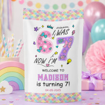 Regenbogen 7. Geburtstag | Ich war 6, jetzt 7 | Ki