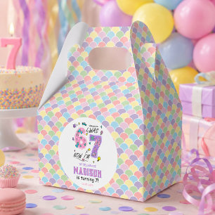 Regenbogen 7. Geburtstag   Ich war 6, jetzt 7   Ki Geschenkschachtel