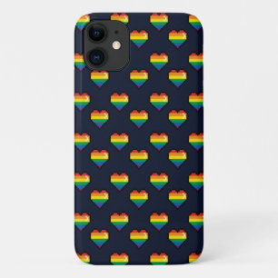 Regenbogen 8 Bit Herzstück Muster Case-Mate iPhone Hülle