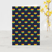 Regenbogen 8 Bit Herzstück Muster Karte (Gelbe Blume)