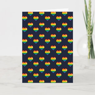 Regenbogen 8 Bit Herzstück Muster Karte