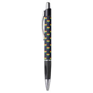 Regenbogen 8 Bit Herzstück Muster Kugelschreiber