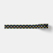 Regenbogen 8 Bit Herzstück Muster Ripsband (Vorderseite)