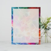 Regenbogen Abstrakt 2 - 8,5" x 11" Stationierblech (Stehend Vorderseite)