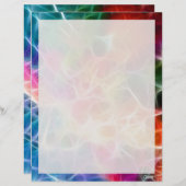 Regenbogen Abstrakt 2 - 8,5" x 11" Stationierblech (Vorne/Hinten)