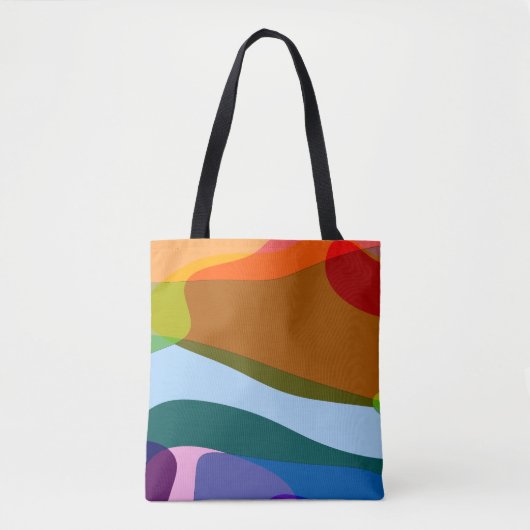 Regenbogen Abstrakt 605 Tasche (Vorderseite)