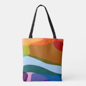 Regenbogen Abstrakt 605 Tasche (Rückseite)