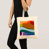 Regenbogen Abstrakt 605 Tragetasche (Vorderseite (Produkt))