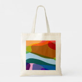 Regenbogen Abstrakt 605 Tragetasche (Rückseite)