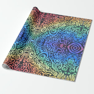 Regenbogen-Abstrakt Geschenkpapier