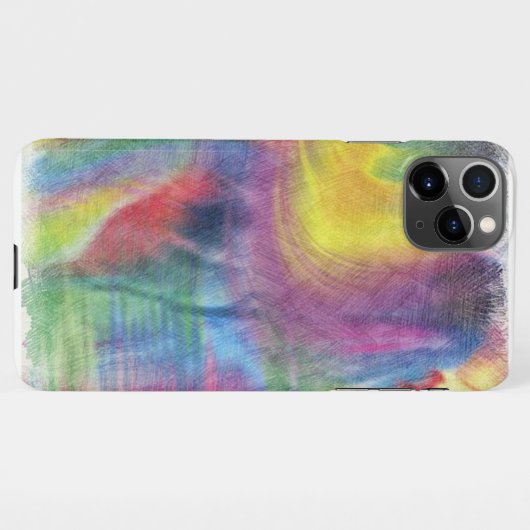 Regenbogen abstrakt iPhone hülle (Rückseite (Horizontal))