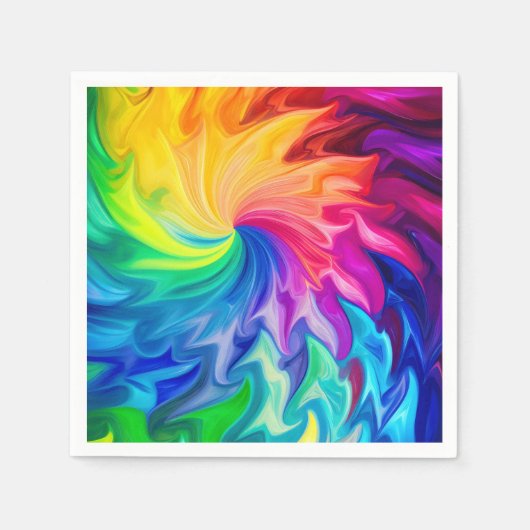 Regenbogen abstrakt serviette (Vorderseite)