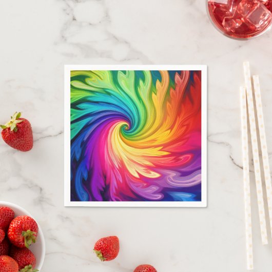 Regenbogen abstrakt serviette (Beispiel)