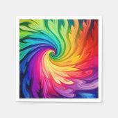 Regenbogen abstrakt serviette (Vorderseite)