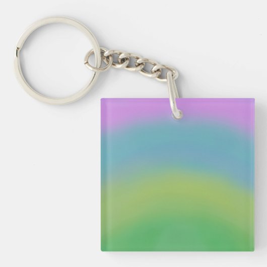 Regenbogen abstrakt, ursprünglicher schlüsselanhänger (Vorderseite)