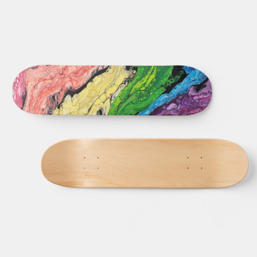 "Regenbogen" abstrakte Skateboard-Plattform Skateboard (Horizontal)