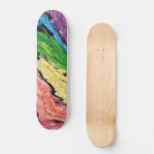 "Regenbogen" abstrakte Skateboard-Plattform Skateboard (Vorderseite)