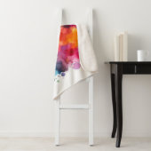 Regenbogen: Abstrakte Wasserfarbenexplosion Sherpadecke (Beispiel)