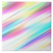 Regenbogen-Abstraktes Tile Fliese (Vorderseite)