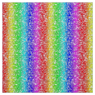 Regenbogen abstraktes weißes Stoffmuster Stoff