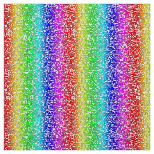Regenbogen abstraktes weißes Stoffmuster Stoff (Muster)