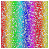 Regenbogen abstraktes weißes Stoffmuster Stoff (Nahaufnahme)